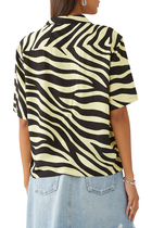 Zebra Print Bowling Shirt